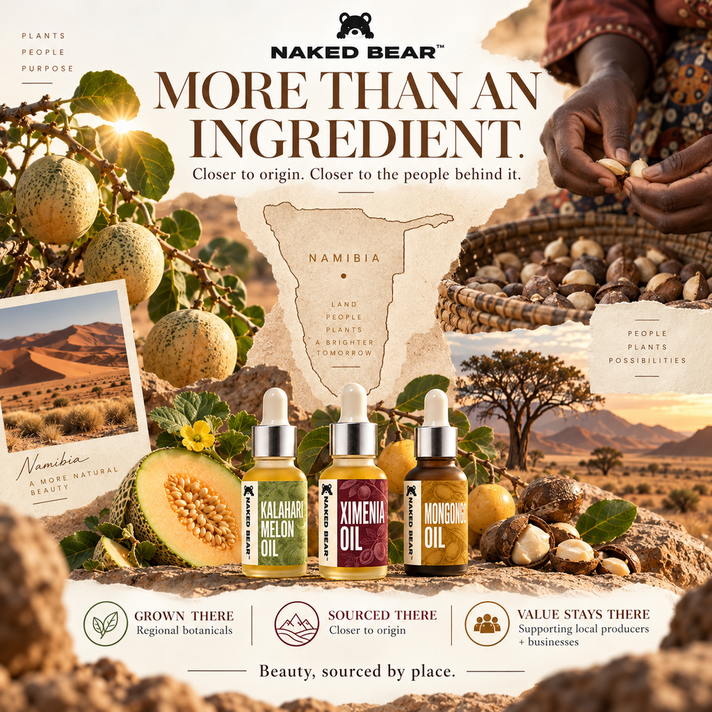 Naked Bear Namibia Collection with Ximenia, Kalahari Melon and Mongongo oils