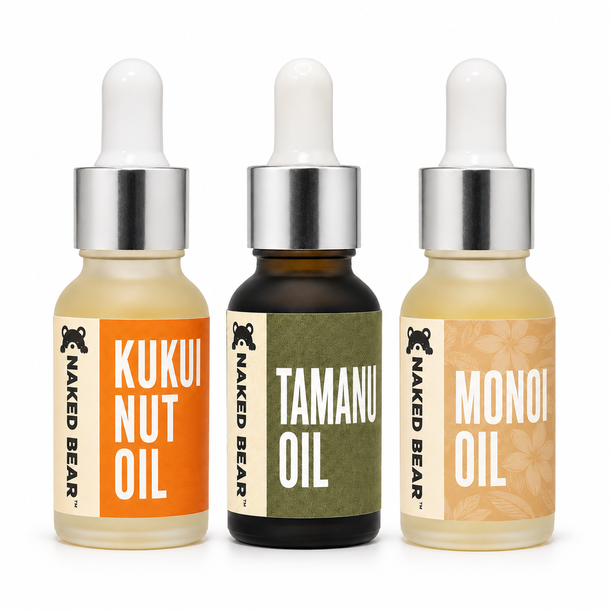 Naked Bear Pacific Islands Collection with Kukui, Tamanu and Monoi oils