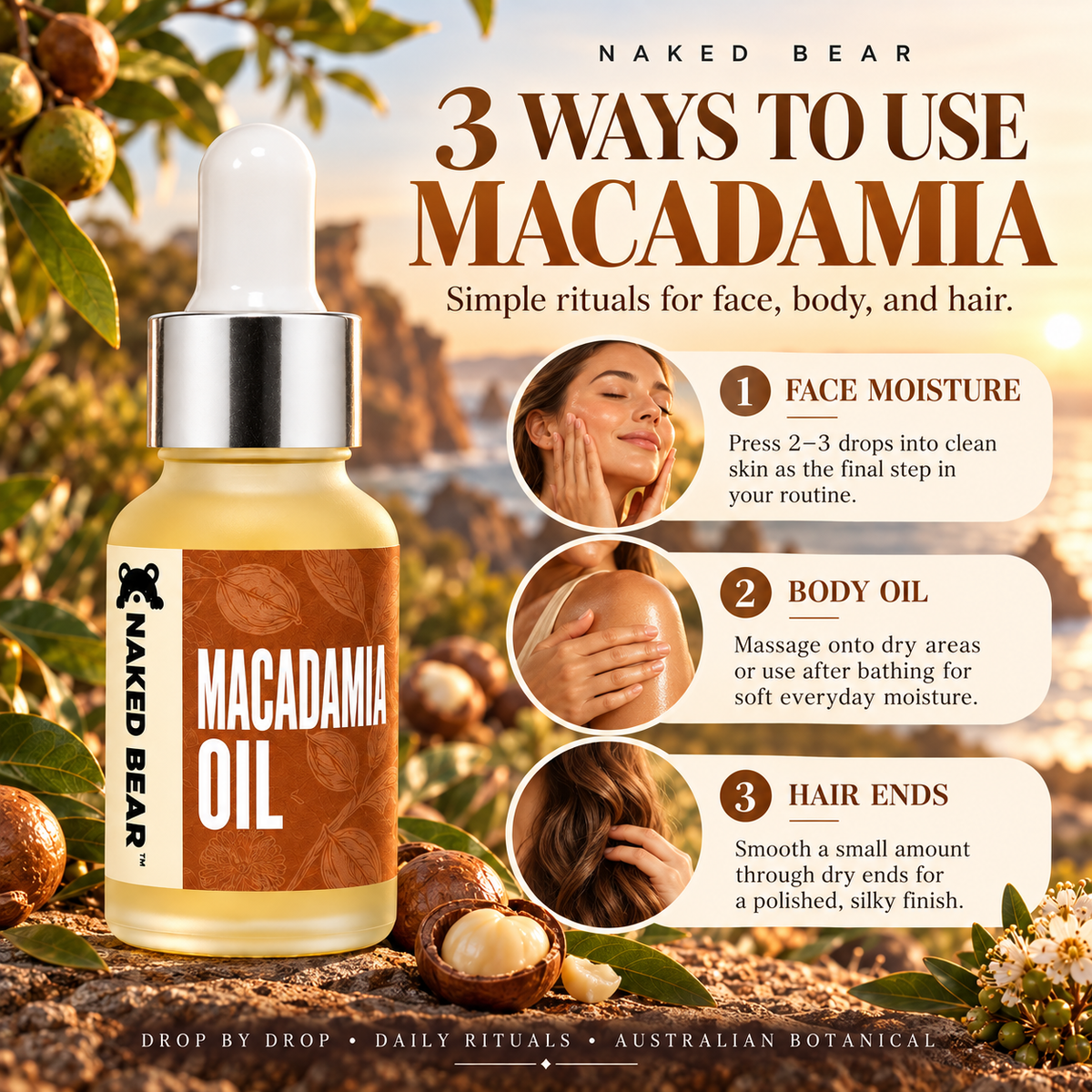 Naked Bear Macadamia Oil