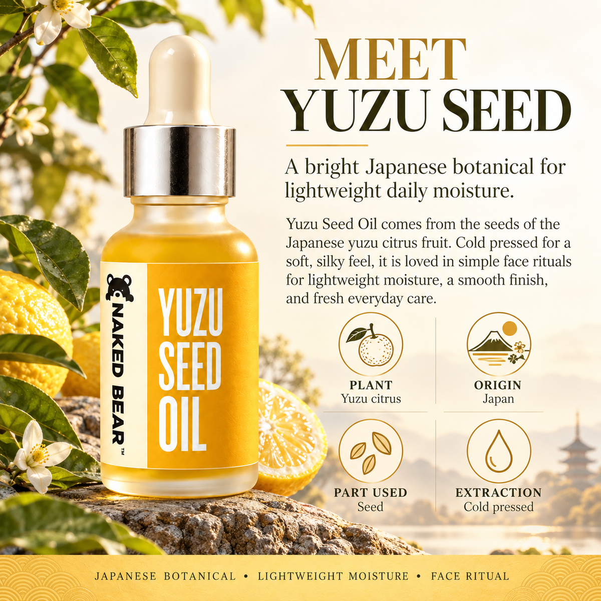 Naked Bear Yuzu Seed Oil