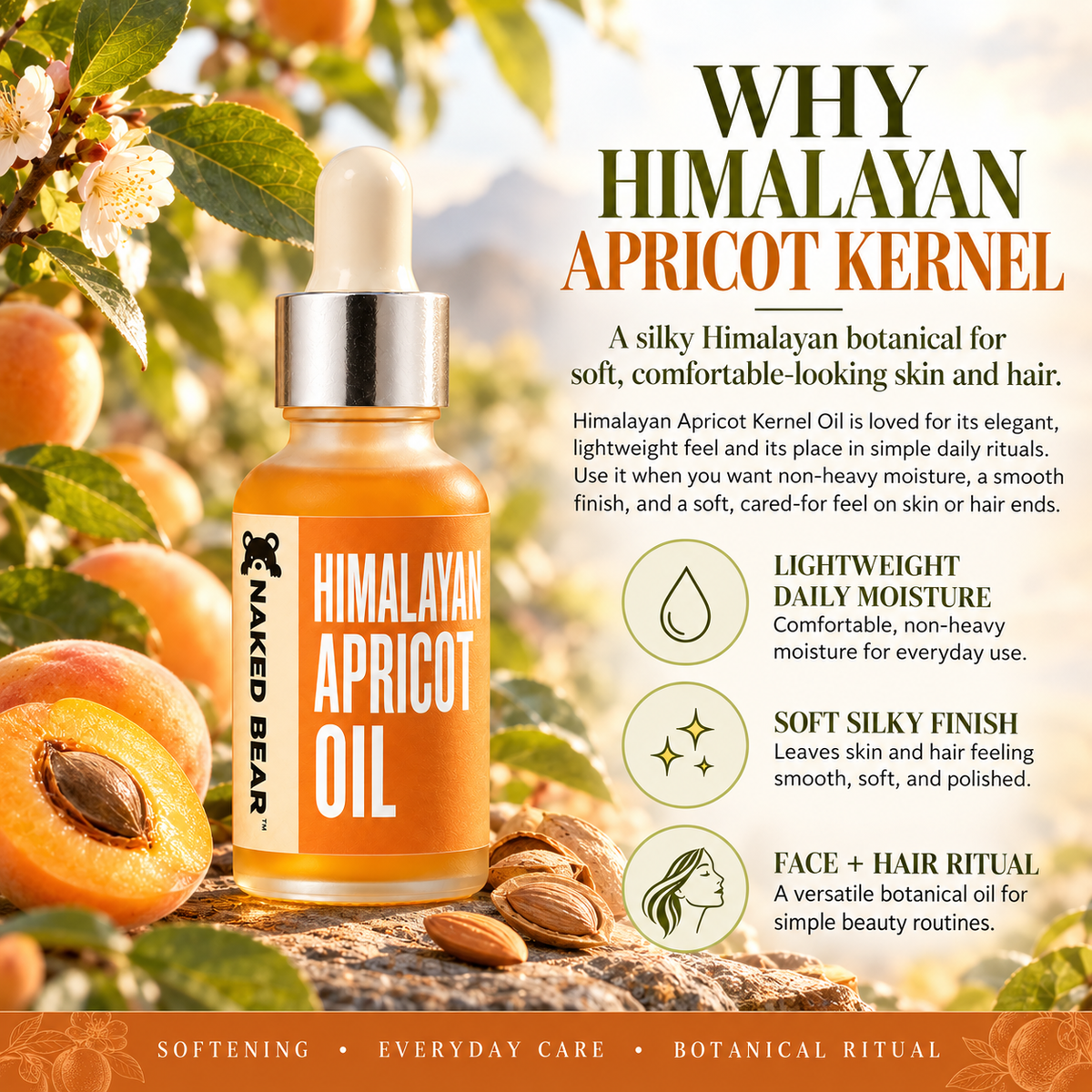 Naked Bear Himalayan Apricot Kernel Oil