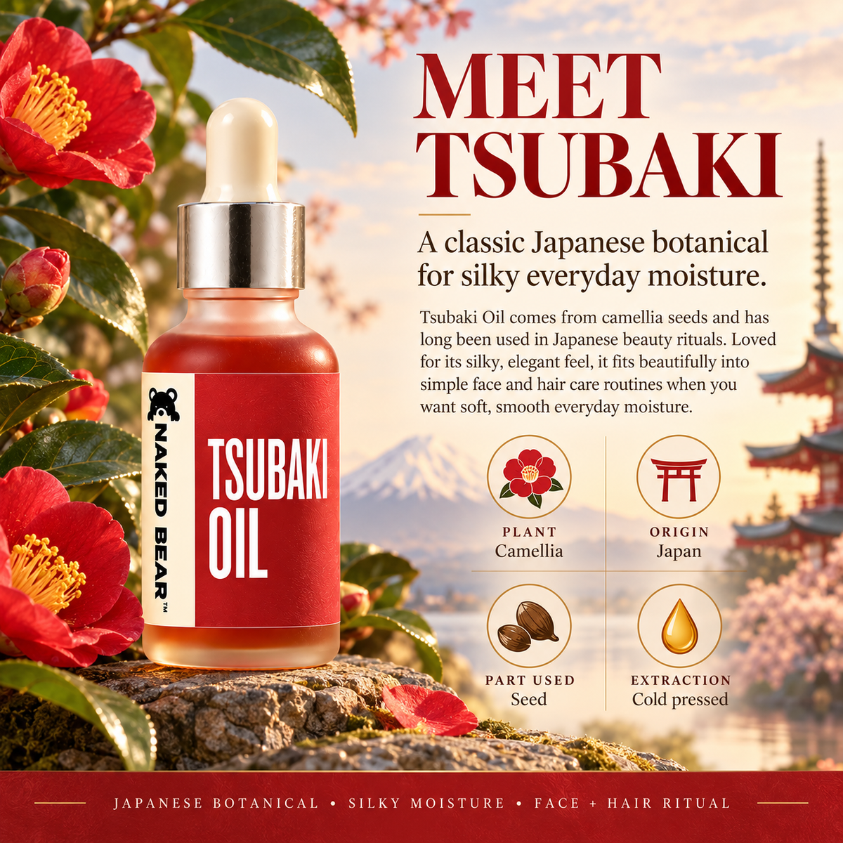 Naked Bear Tsubaki Oil